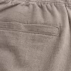 Linen-Blend Loose Pull-On Pants