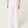 Linen-Blend Pull-On Baggy Pants