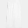 Linen-Blend Pull-On Baggy Pants