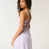Linen-Blend Structured Mini Dress