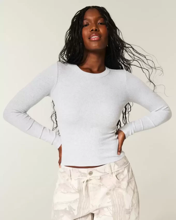 Long-Sleeve Crew Top
