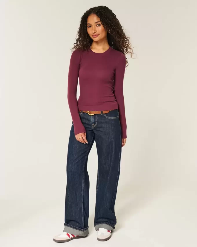 Long-Sleeve Crew Top