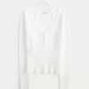 Long-Sleeve Halter Tie Sweater Long-Sleeve Halter Tie Sweater