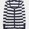 Long-Sleeve Square-Neck Babydoll Sweater