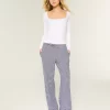 Long-Sleeve Square-Neck Top