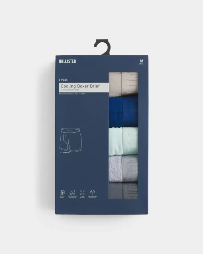 Longer-Length Cooling Boxer Brief 5-Pack