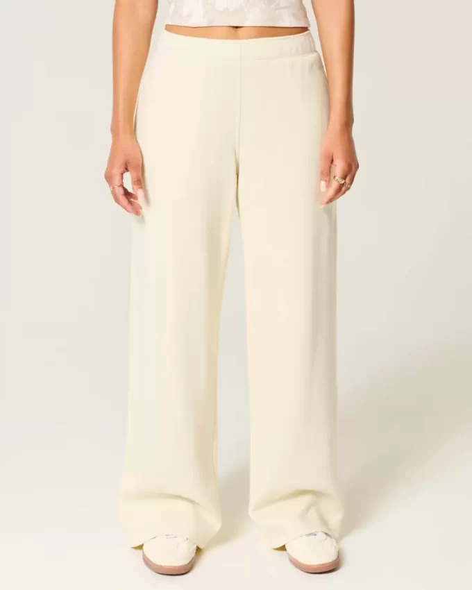 Love You Graphic Wide-Leg Sweatpants