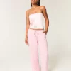 Low-Rise Baggy Pull-On Pants