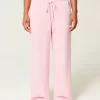 Low-Rise Baggy Pull-On Pants