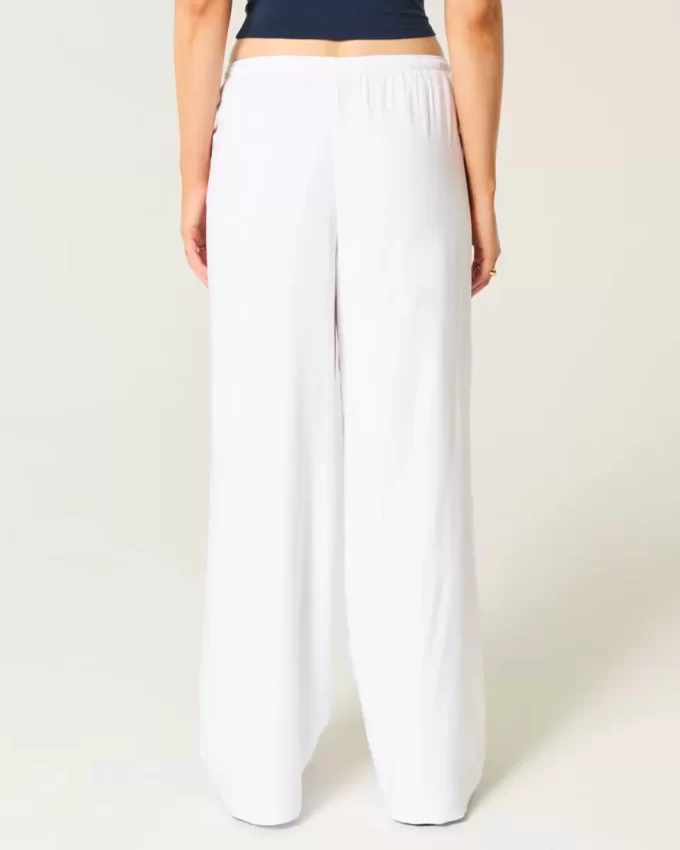 Low-Rise Baggy Pull-On Pants