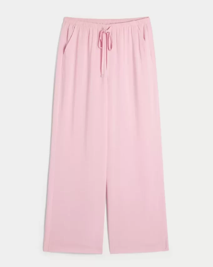 Low-Rise Baggy Pull-On Pants