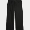 Low-Rise Black Baggy Jeans