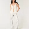 Low-Rise Camo Baggy Jeans