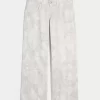 Low-Rise Camo Baggy Jeans