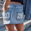 Low-Rise Class of ’26 Denim Mini Skort