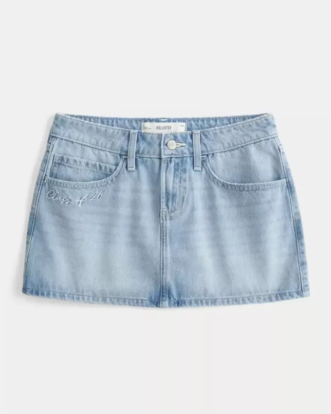 Low-Rise Class of ’26 Denim Mini Skort