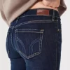 Low-Rise Dark Wash Boot Jeans