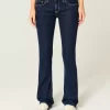 Low-Rise Dark Wash Bootcut Jeans