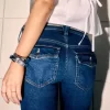 Low-Rise Dark Wash Bootcut Jeans
