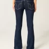 Low-Rise Dark Wash Bootcut Jeans