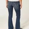 Low-Rise Dark Wash Bootcut Jeans