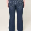 Low-Rise Dark Wash Bootcut Jeans