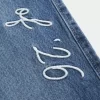 Low-Rise Dark Wash Class of ’26 Embroidered Baggy Jeans