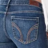 Low-Rise Dark Wash Super Skinny Jeans