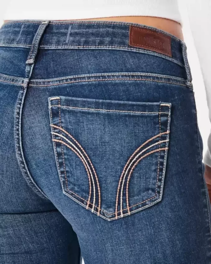 Low-Rise Dark Wash Super Skinny Jeans