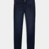 Low-Rise Dark Wash Super Skinny Jeans