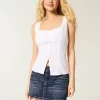 Low-Rise Denim Mini Skort