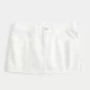 Low-Rise Denim Mini Skort