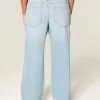 Low-Rise Distressed Baggy Jeans