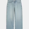 Low-Rise Distressed Baggy Jeans