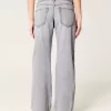 Low-Rise Grey Baggy Jeans