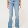 Low-Rise Light Wash Boot Jeans