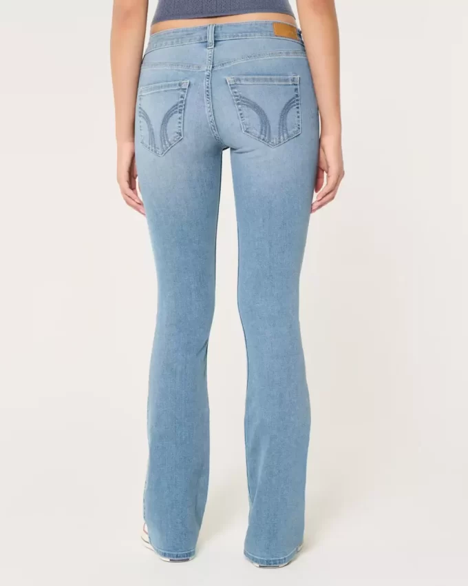 Low-Rise Light Wash Boot Jeans
