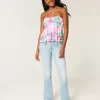 Low-Rise Light Wash Bootcut Jeans