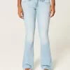 Low-Rise Light Wash Bootcut Jeans