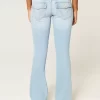 Low-Rise Light Wash Bootcut Jeans