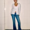 Low-Rise Medium Wash Bootcut Jeans