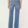 Low-Rise Medium Wash Relaxed Straight Jeans