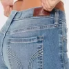 Low-Rise Medium Wash Super Skinny Jeans