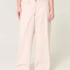 Low-Rise Pink Super Baggy Jeans