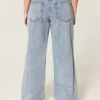 Low-Rise Ripped Medium Wash Baggy Jeans