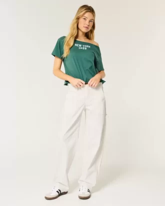 Low-Rise Tapered Baggy Carpenter Pants