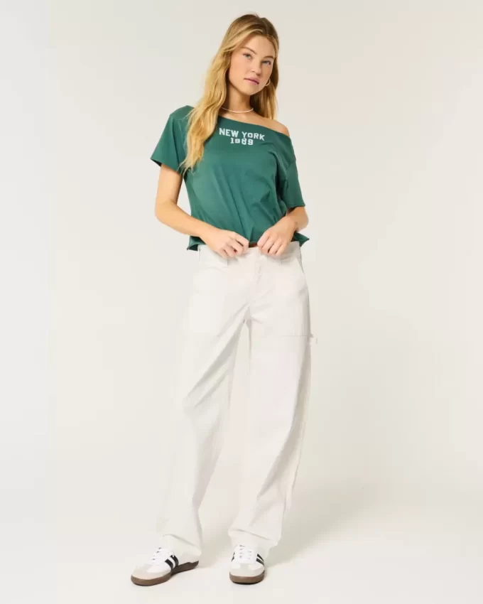 Low-Rise Tapered Baggy Carpenter Pants