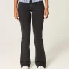 Low-Rise Washed Black Bootcut Jeans