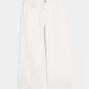 Low-Rise White Baggy Jeans