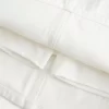 Low-Rise White Denim Mini Skort